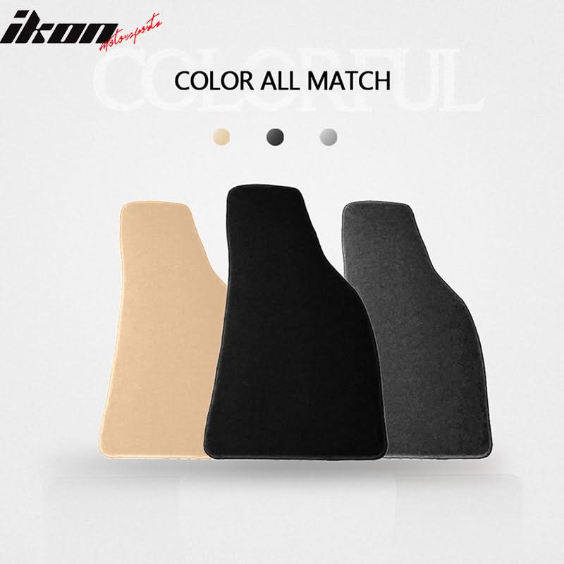 Car Floor Mat for 2002-2004 Audi A4 Black Carpet 4PC Nylon