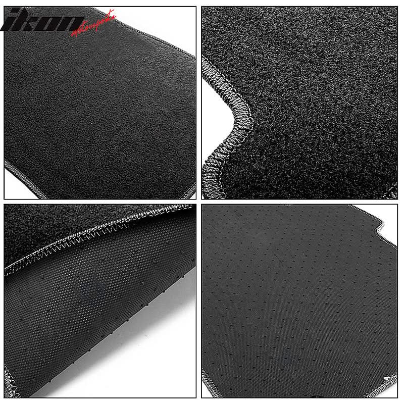 Car Floor Mat for 2002-2004 Audi A4 Black Carpet 4PC Nylon