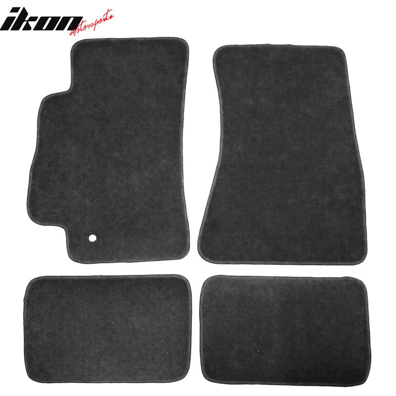 Car Floor Mat for 1993-1998 Toyota Supra Black Carpets Nylon 4 PCS