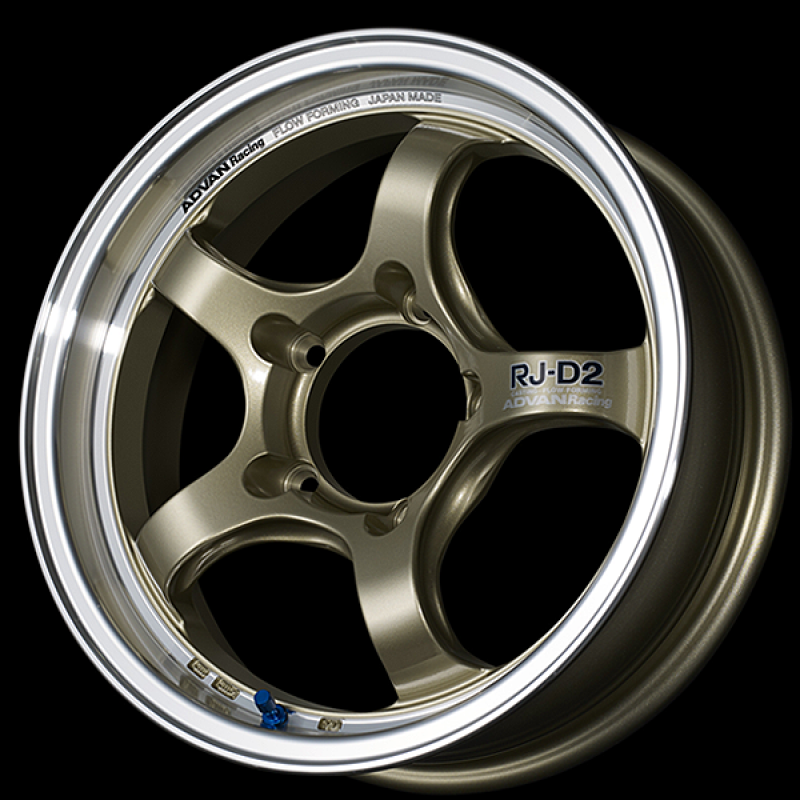 Advan RG-D2 15x8.0 / +28 Offset / 4x100 / 63mm Bore / Machining and Champagne Gold YAT5G28ACG