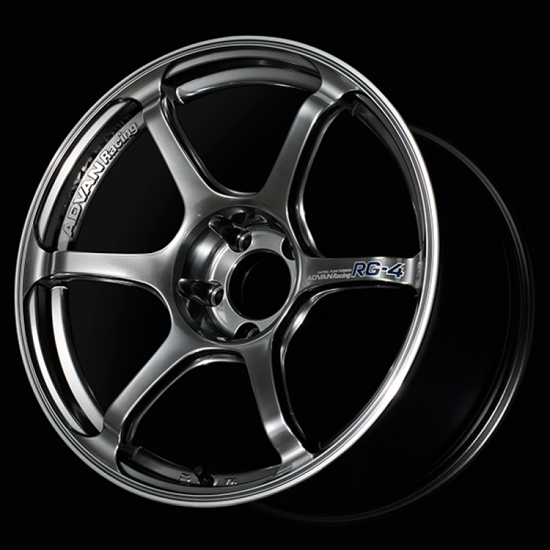 Advan RG-4 17x9.0 / +63 Offset / 5x114.3 / 73mm Bore / Racing Hyper Black and Ring YA47I63EHBR
