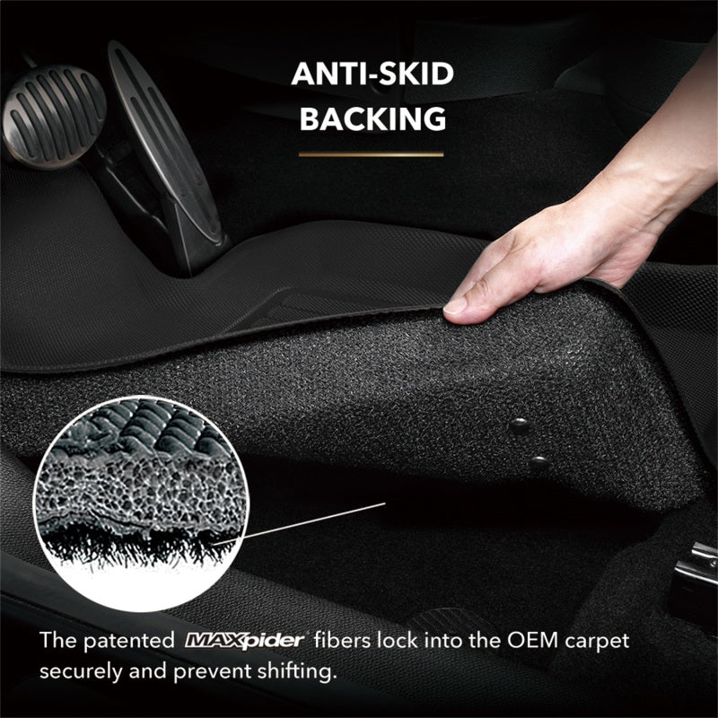 3D MAXpider 2015-2020 Ford F-150 Supercab Kagu 2nd Row Floormats - Gray L1FR10121501