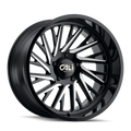 Cali Off-Road 9114 Purge 24x14 / 6x139.7 BP / -76mm Offset / 106mm Hub Gloss Black Milled Wheel 9114-24483BM