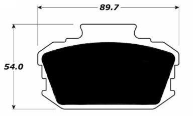 Porterfield Brake Pads for 1968 NISSAN 510