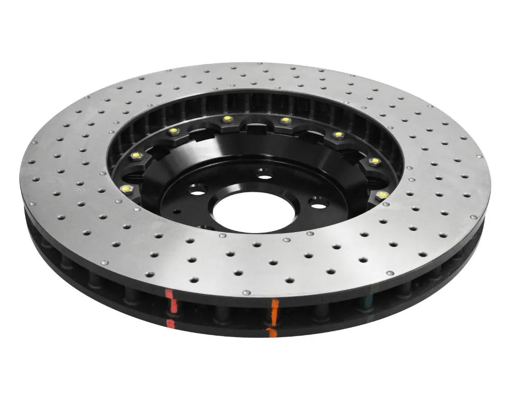 DBA 5000 Series Drilled Rotor w/ Black Hat - Front Ford Mustang GT Perf Package 2015-2020