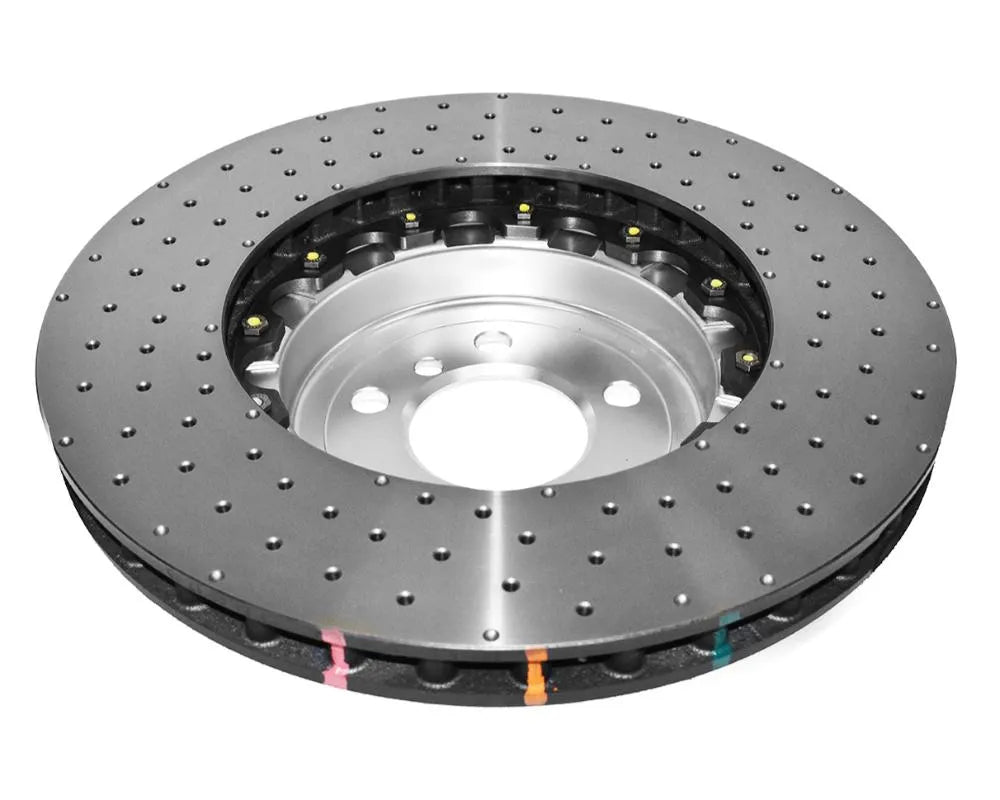 DBA 5000 Series Drilled Rotor w/ Silver Hat - Front BMW M240i xDrive 2018-2020