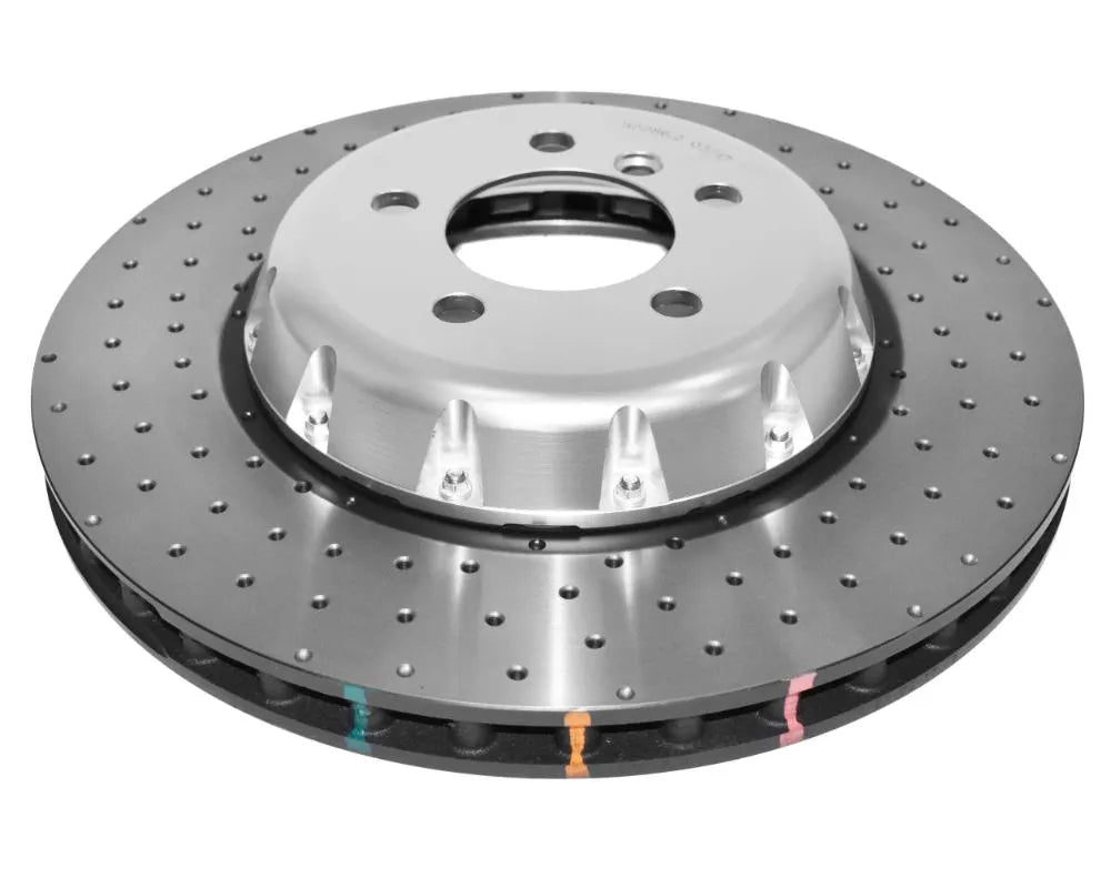 DBA 5000 Series Drilled Rotor w/ Silver Hat - Front BMW M240i xDrive 2018-2020
