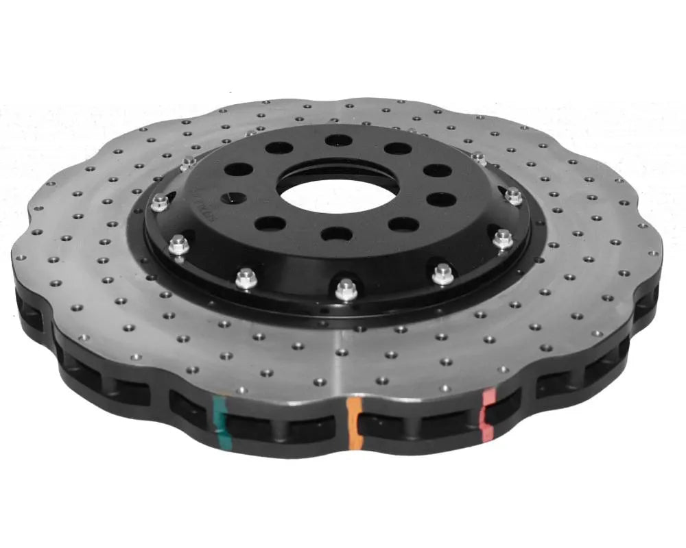 DBA 5000 Series Drilled Rotor w/ Black Hat - Front Audi S3 2015-2021