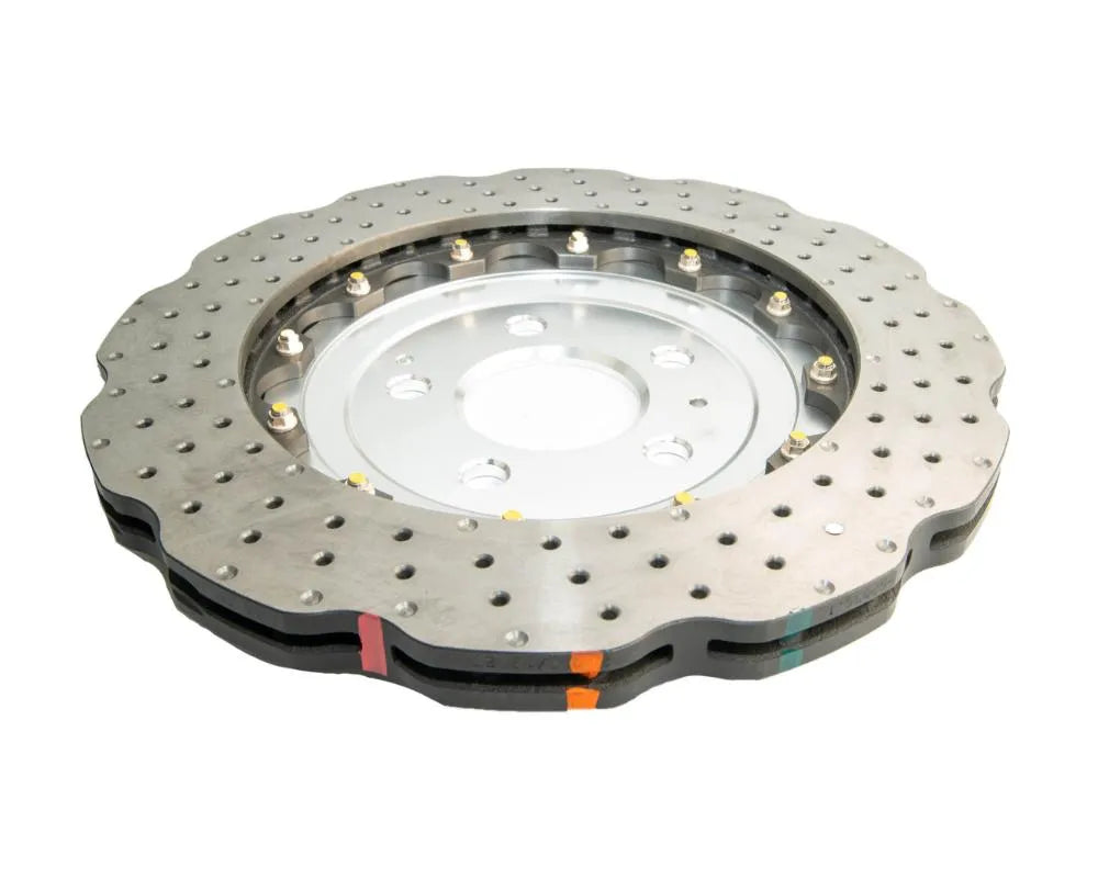 DBA 5000 Series Drilled Wavy Rotor w/ Silver Hat - Rear Audi RS5 2013-2016