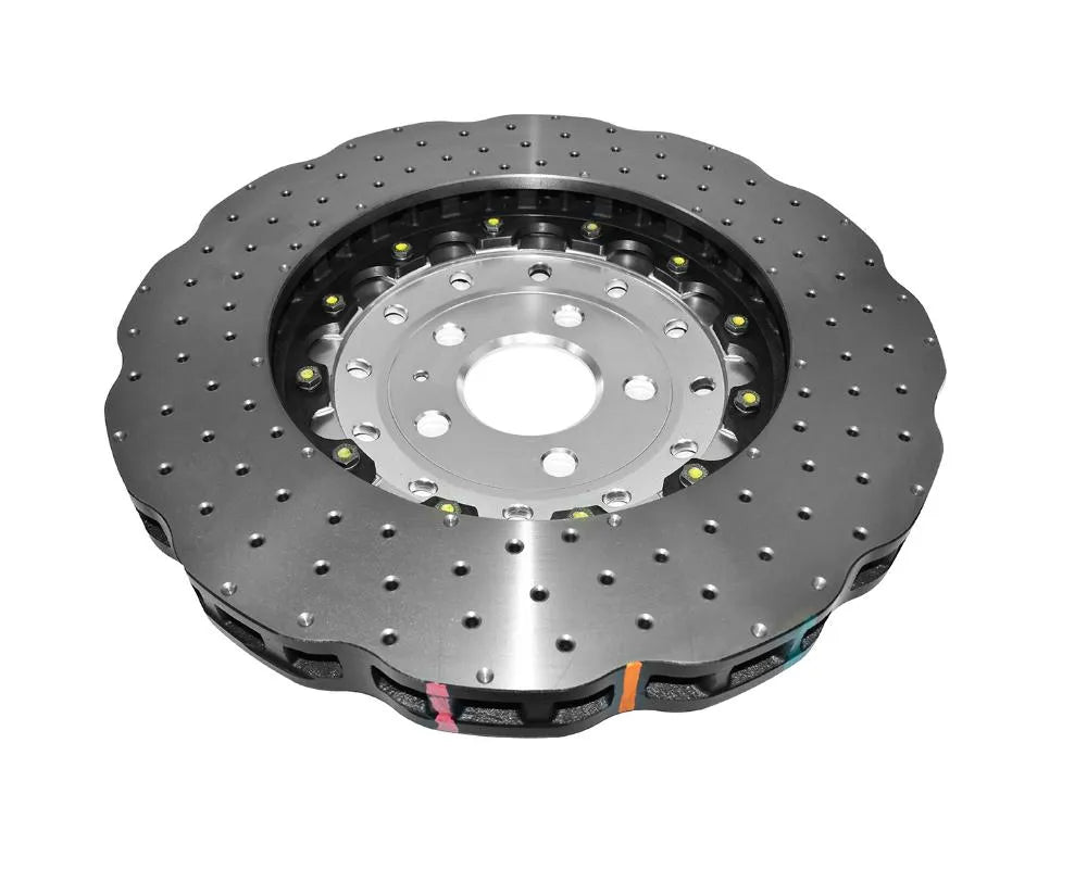 DBA 5000 Series Cross Drilled Rotor w/ Silver Hat - Front Audi RS7 2014-2018