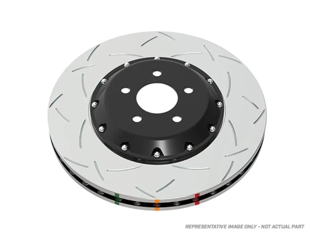 DBA 5000 Series Slotted Rotor w/ Silver Hat - Front Volkswagen GTI 2014-2018