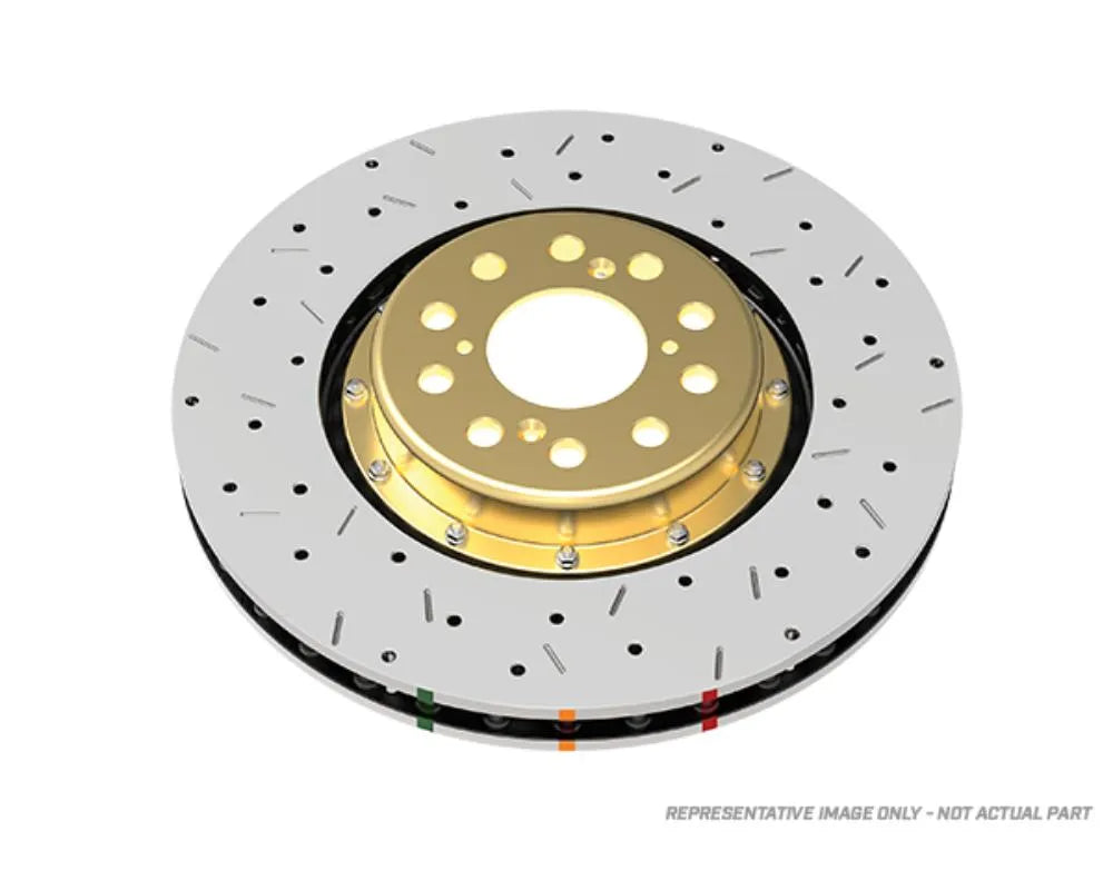 DBA 5000 Series Slotted Rotor w/ Black Hat - Front Dodge SRT Viper 2013-2017