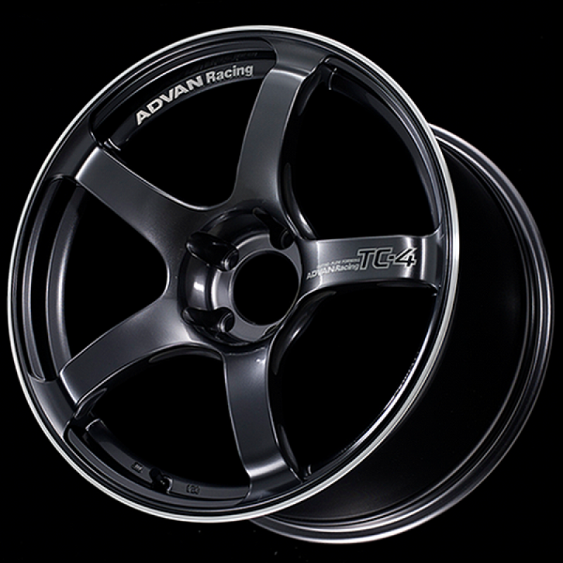 Advan TC4 15x8.0 / +28 Offset / 4x100 / 63mm Bore / Racing Gunmetallic and Ring YAD5G28AGMR