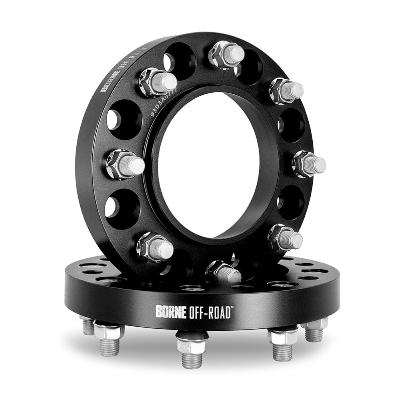 Borne Off-Road Wheel Spacers 8X165.1 121.3 38.1 M14 Blk BNWS-006-381BK