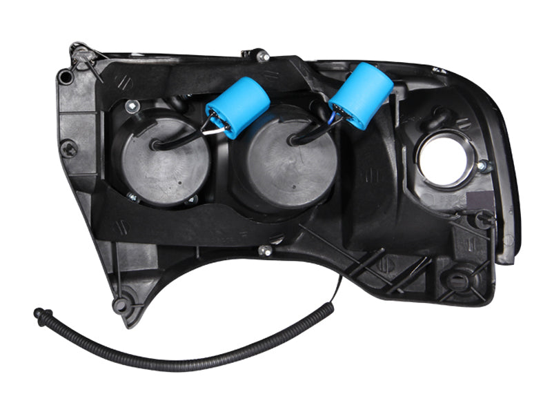Anzo 1994-2001 Dodge Ram Projector Headlights w/ Halo Black