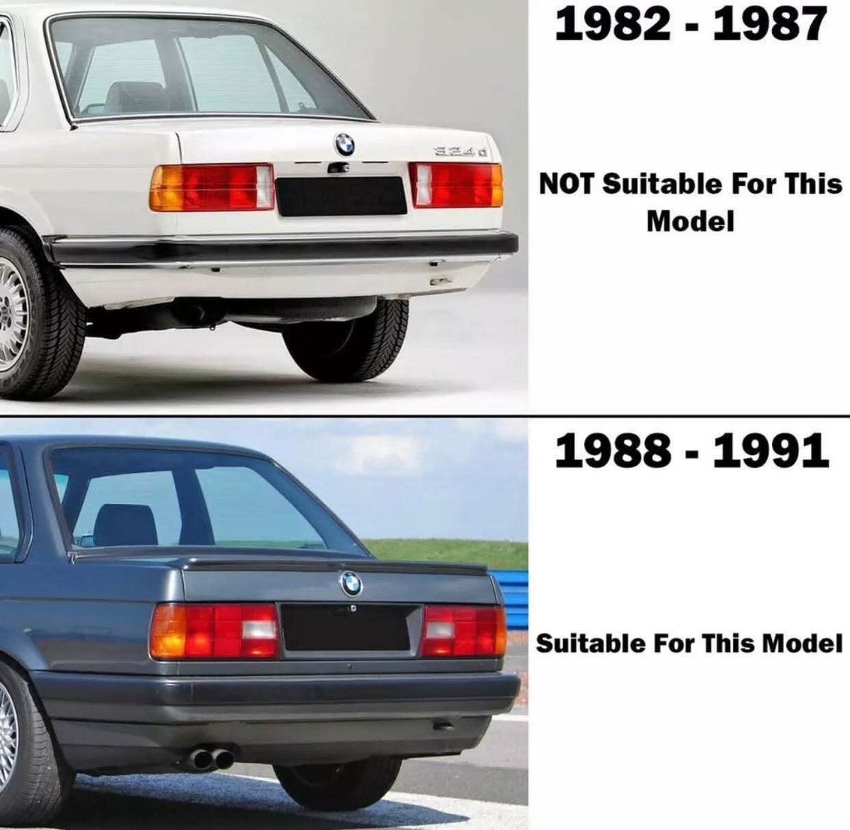 E30 Facelift Smoked Clear Tail Lights (1987-1991)