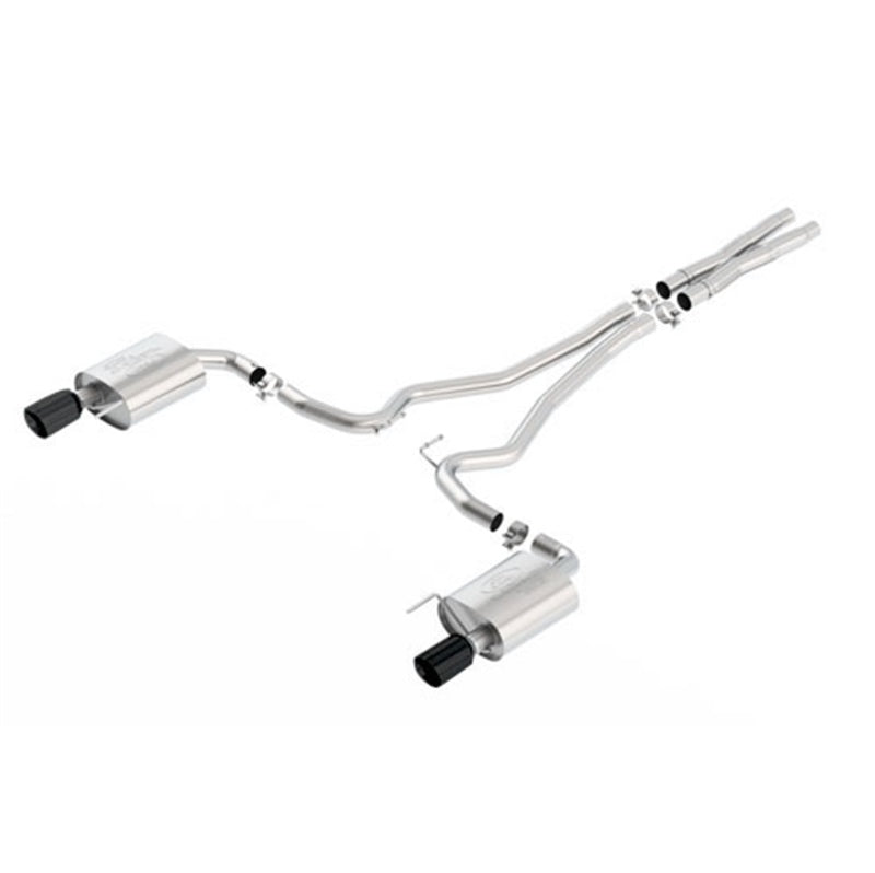 Ford Racing 16-17 Mustang GT 5.0L Coupe /Convertible EC-Type Cat-Back Exhaust System Blk Chrome Tips M-5200-M8GB