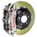 Brembo 99-05 330i (Excl. xDrive) Front GTR BBK 6 Pist Billet 355x32 2pc Rotor Drilled- Nickel 1M1.8020AR