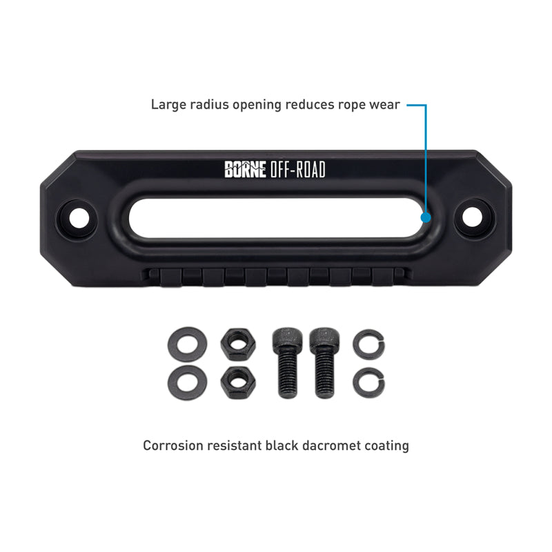 Borne Off-Road 12K Winch - Blue Synthetic Rope BNWN-12-SBL