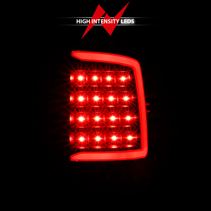 ANZO 2009-2018 Dodge Ram 1500 LED Taillight Plank Style Black w/Clear Lens 311318