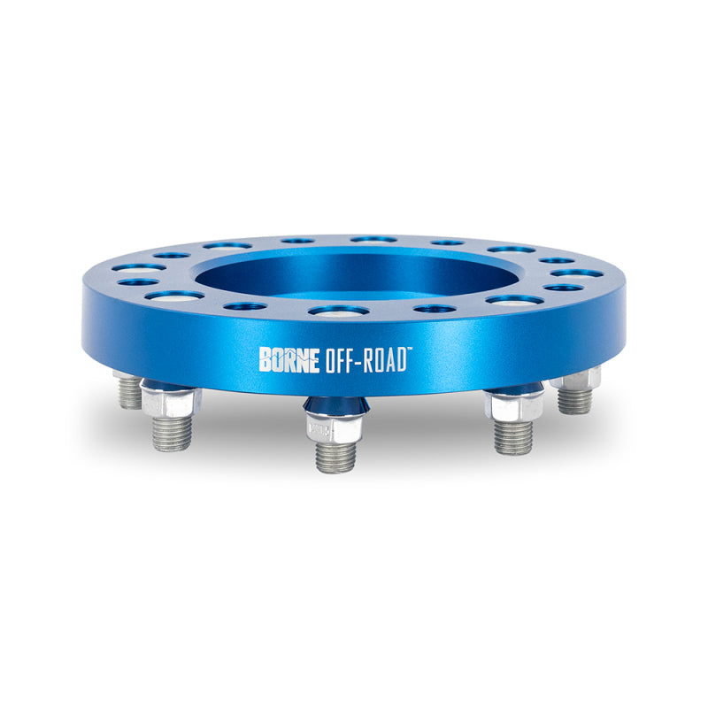 Borne Off-Road Wheel Spacers 8X165.1 121.3 45 M14 Blu BNWS-006-450BL