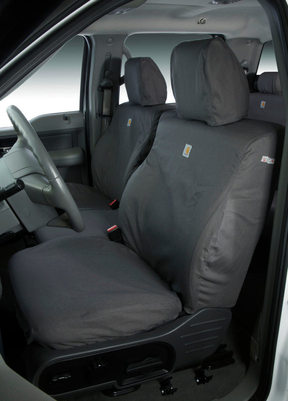 Covercraft 21-23 Nissan Pathfinder Carhartt SeatSaver Custom Front Row Seat Covers - Gravel SSC2613CAGY