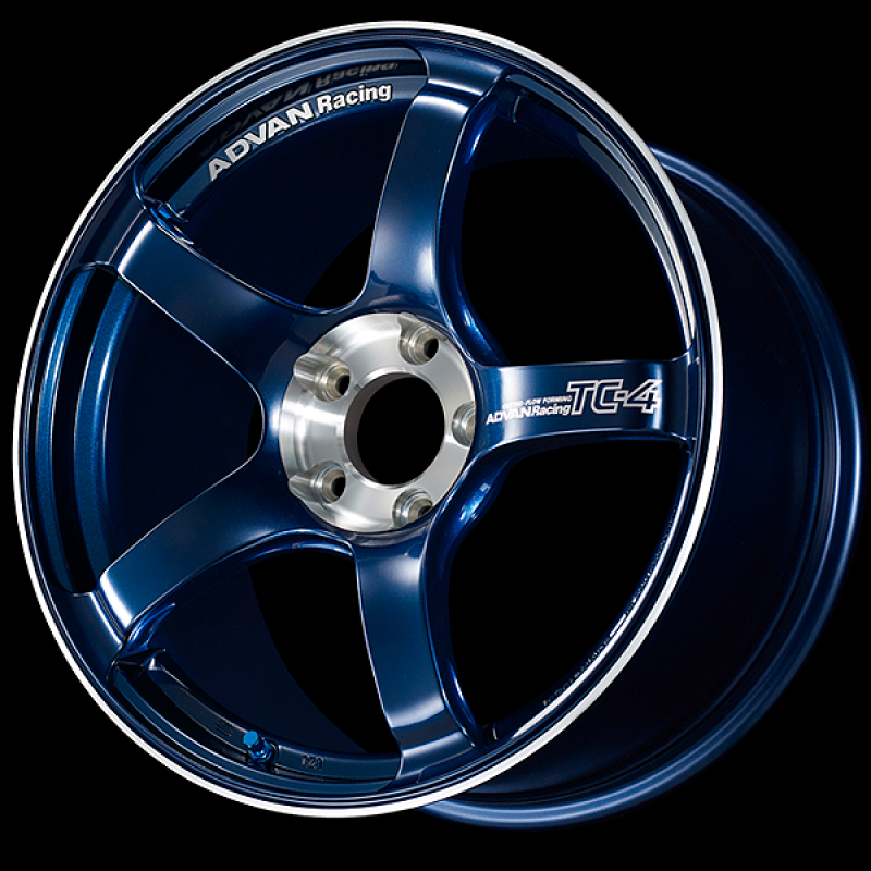 Advan TC-4 SE 17x7.5 / +43 Offset / 5x112 / 66.5mm Bore / Racing Indigo Blue and Diamond Cut YADS7F43MEF