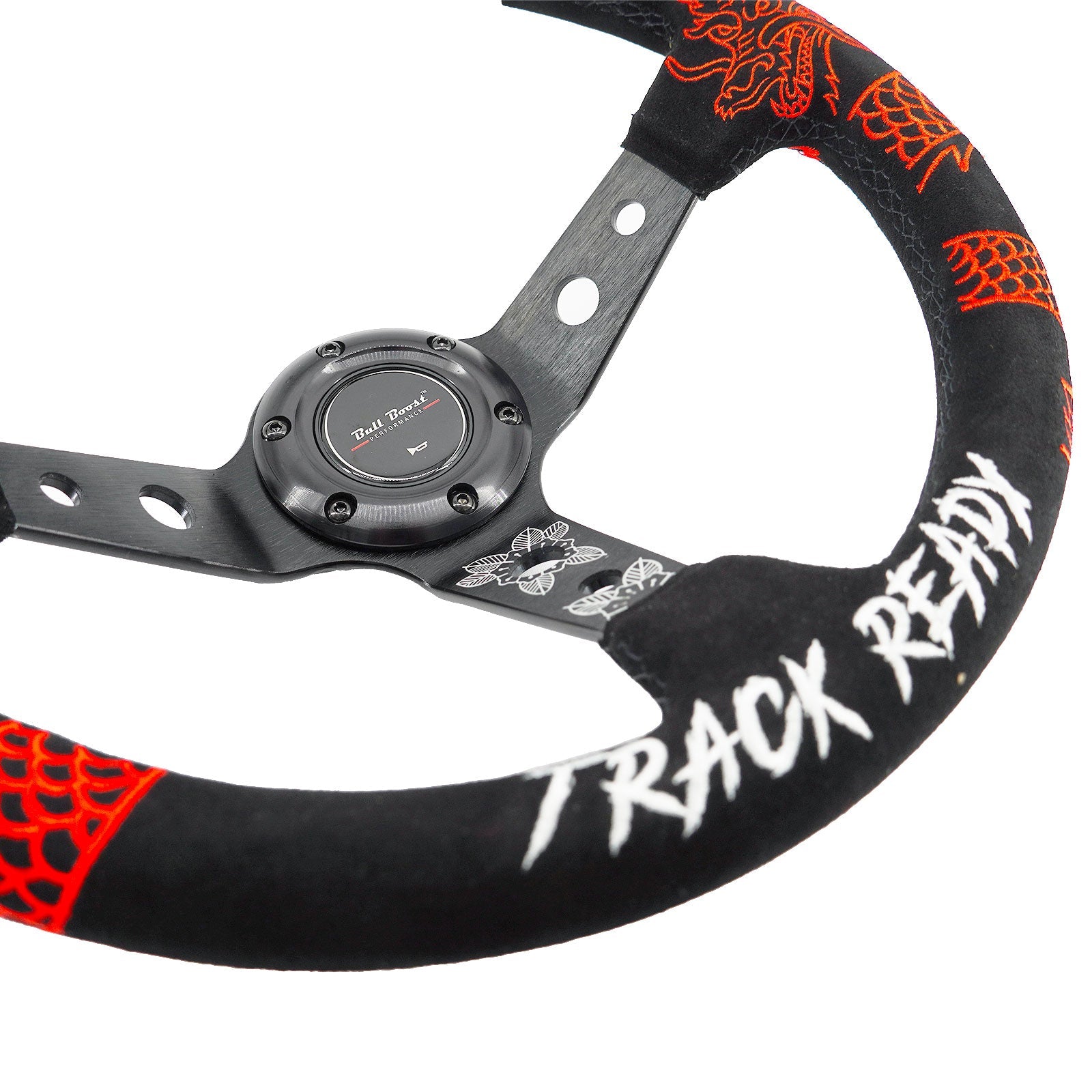 Track Ready Suede Steering Wheel For 01-06 BMW 320 325 328 330 M3 Z4 E90 Mini Cooper