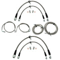 Front & Rear Brake Line Replacement Kit For 96-00 Honda Civic w/rear disc
