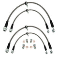 Stainless Steel Front & Rear Brake Line Kit for 96-00 Honda Civic w/rear disc EK