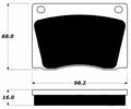 Porterfield Brake Pads for 1971 JAGUAR XK E