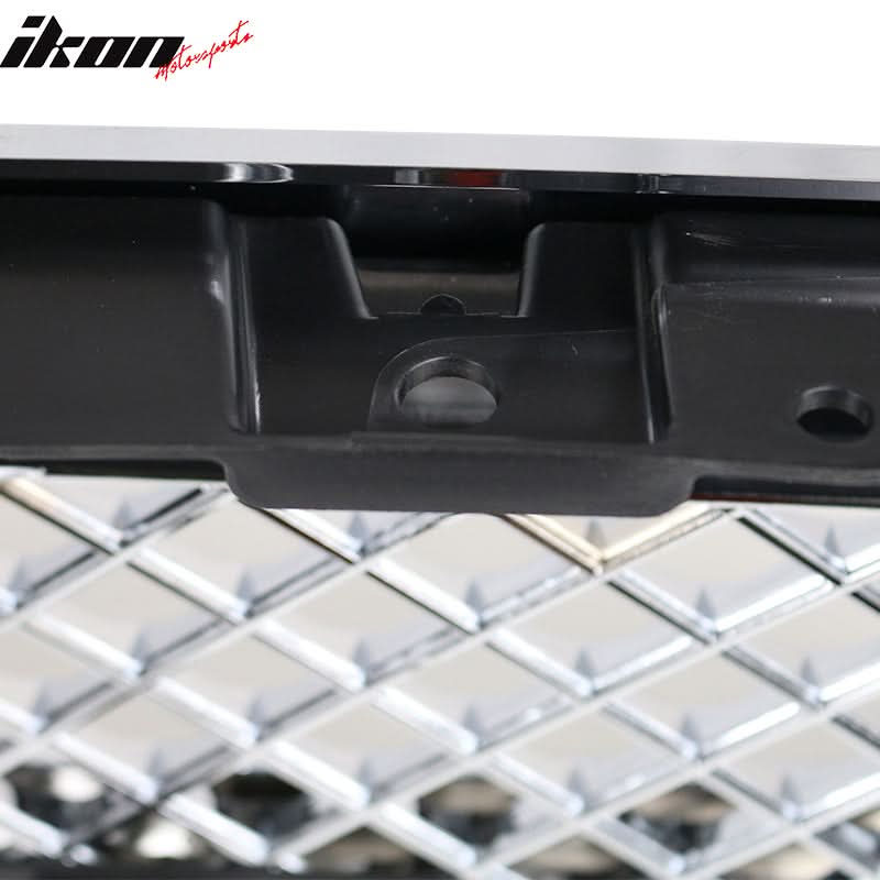 2014-2015 Chevy Silverado 1500 B Style Silver Front Bumper Grille ABS