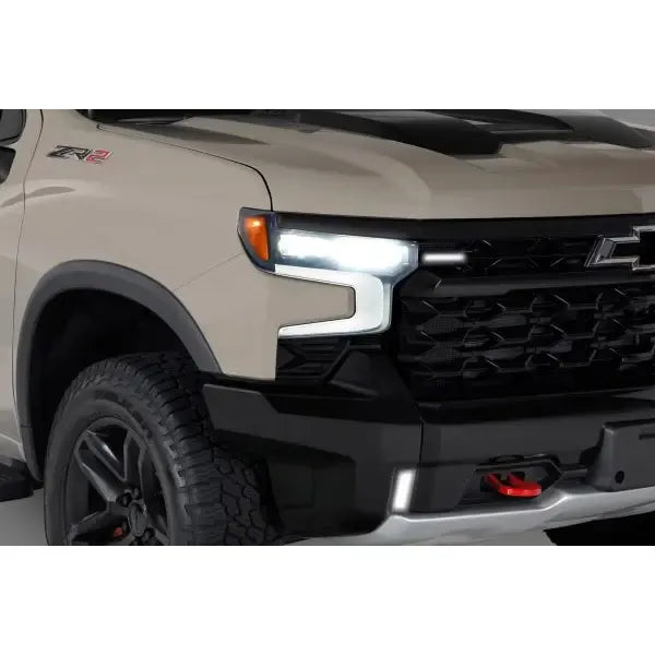 GT Styling Headlight Cover 2 Pcs Chevrolet Silverado 1500 2022-2024 GT5991
