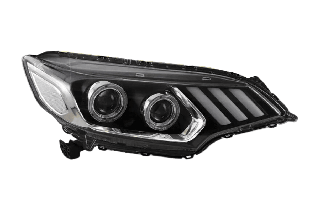 Honda Fit/Jazz 3rd Gen(GK/GH/GP) Black Demon Eyes Dual Beam Projector [Mustang Style] Headlights (2015 - 2020)