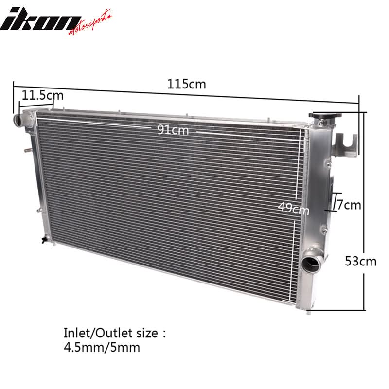 1994-2002 Dodge Ram 2500 3500 62MM 5.9L Racing Radiator Aluminum