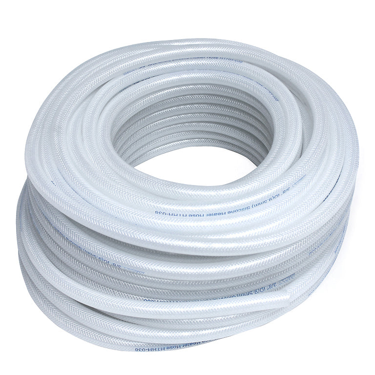 HPS High Temp 5/16" ID (8mm) Reinforced Silicone Heater Hose Clear -