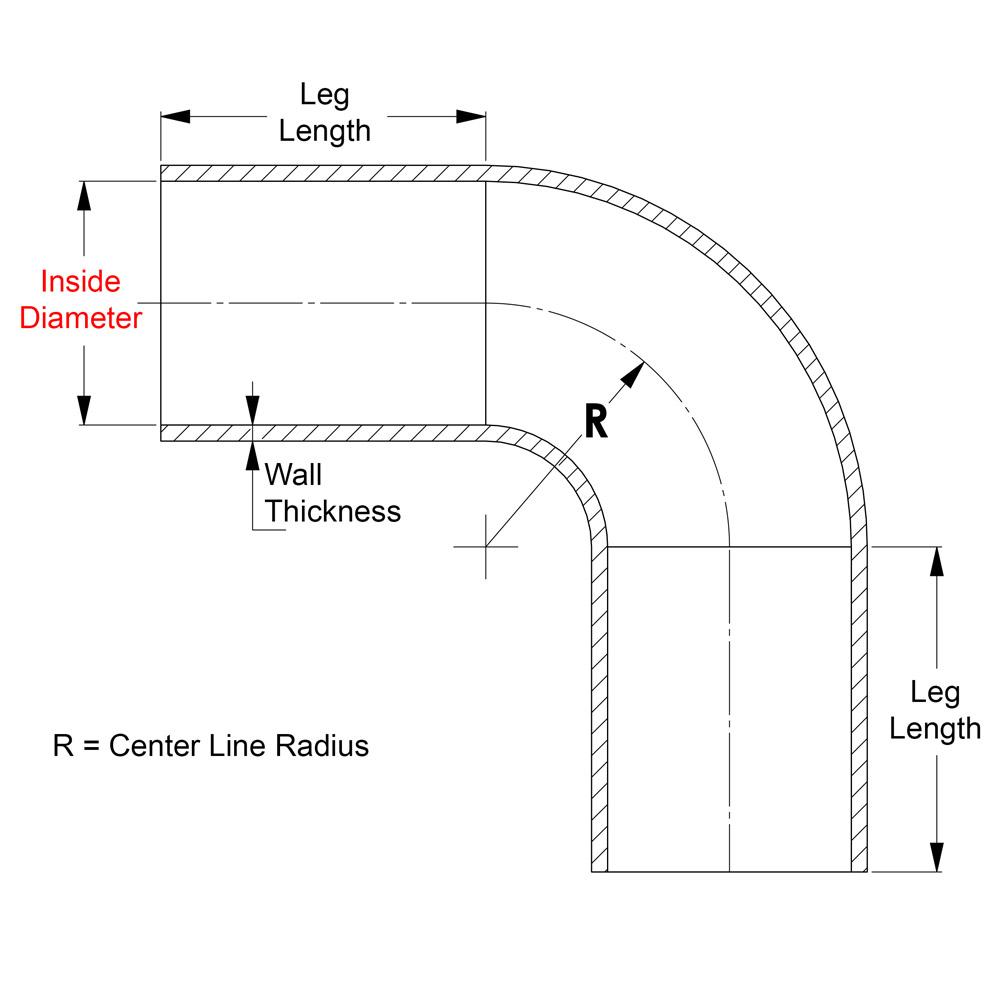 HPS Performance Products HPS 7/8" ID, Silicone 90 Degree Elbow Coupler Hose, High Temp 4-ply Reinforced