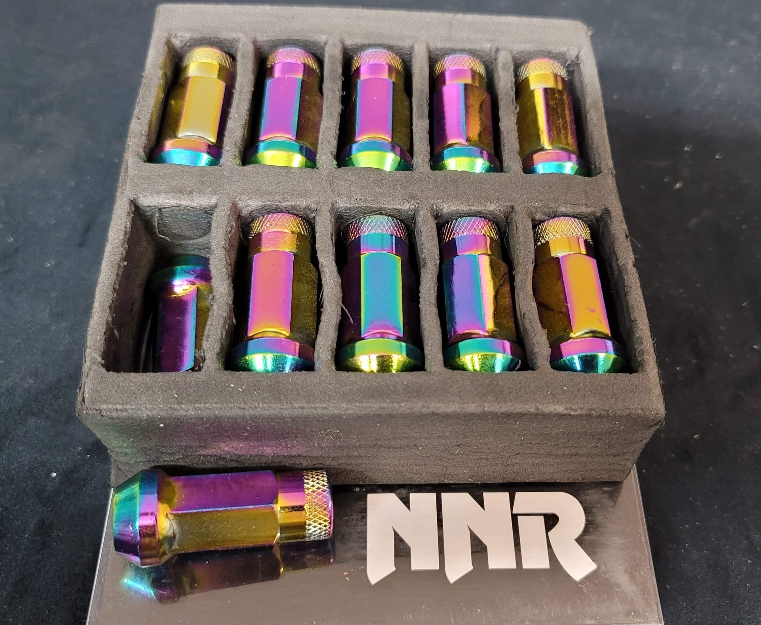 NNR Steel Extended Wheel Lug Nuts Open Ended 49mm 20pcs