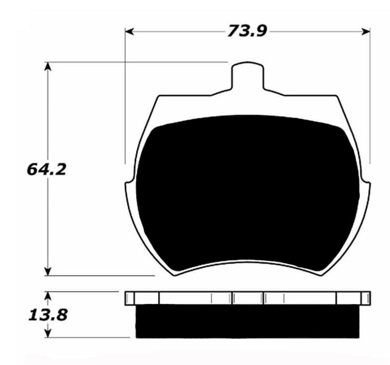Porterfield Brake Pads for 1975 TRIUMPH TR 7 5 Speed