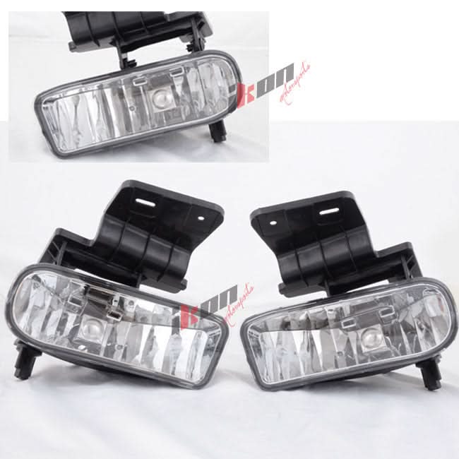 Fits 99-02 Chevyado Clear Lens Fog Light 00-06 Suburban Tahoe+Hid6000K