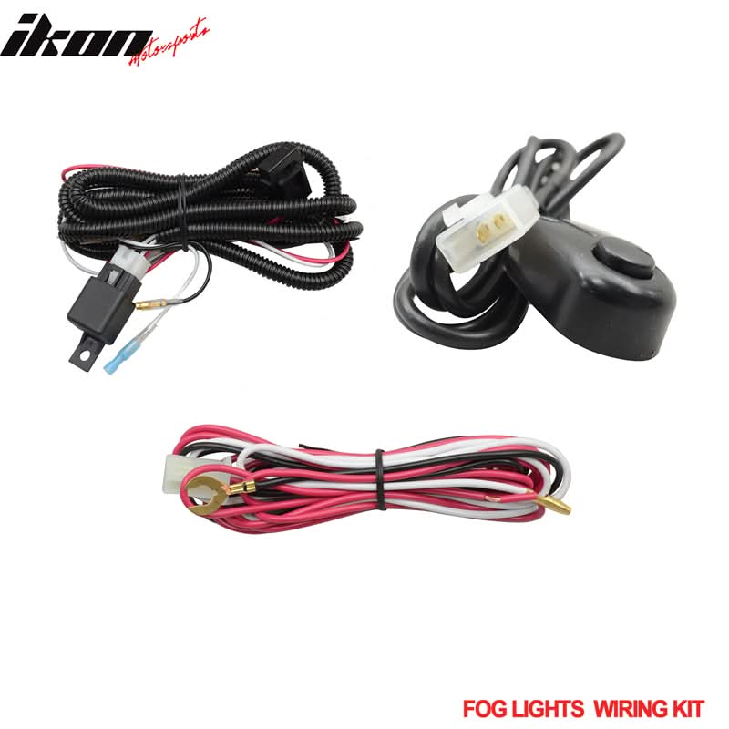 Fits Yukon Xl Sierra Clear Fog Lights+Bulbs+Wiring Kit Switch Harness