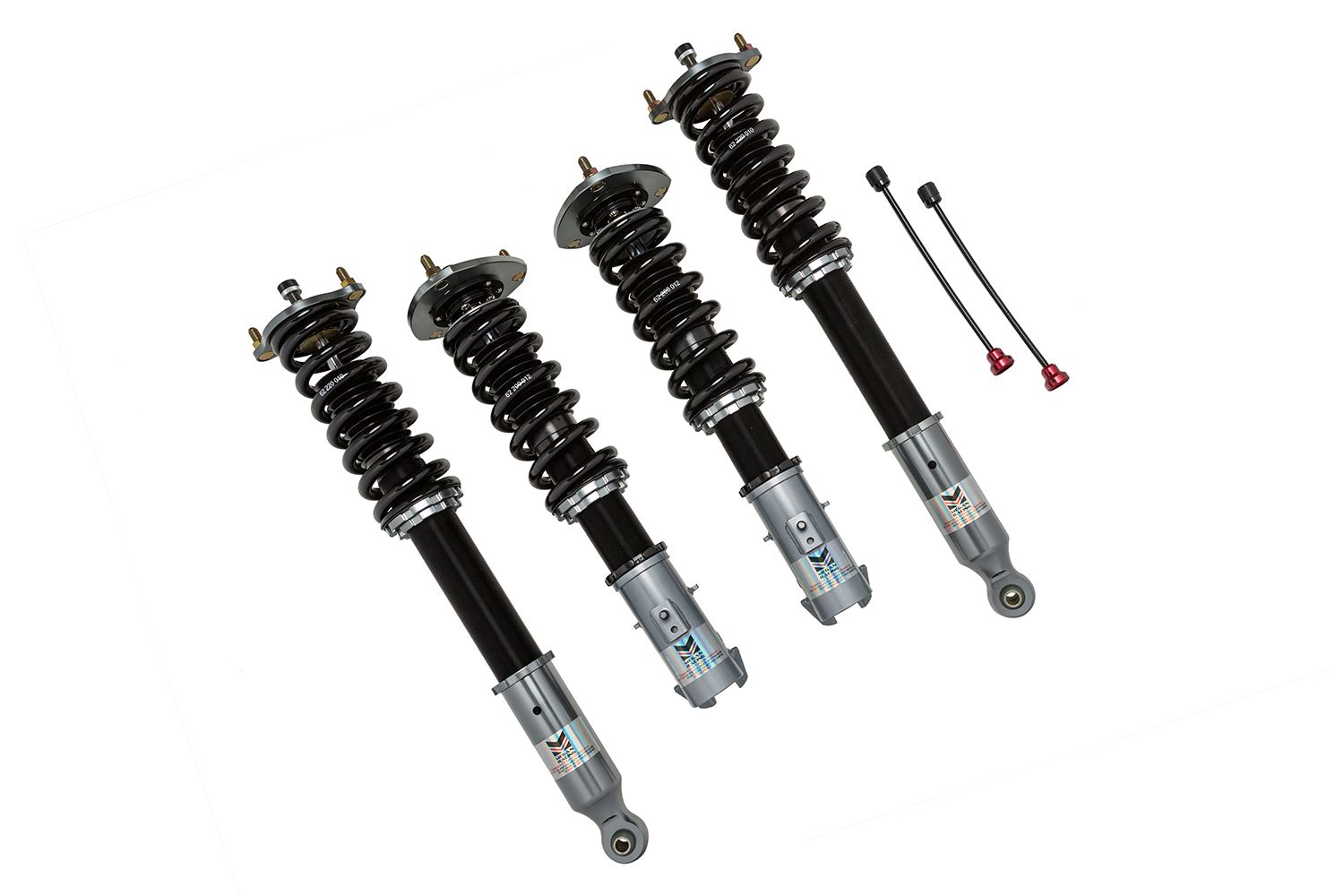 Megan Racing Coilover Damper Kit for Mitsubishi EVO10 08-14 Aggressive Spring Rates Adjustable Ride Height Dual Cylinder Design