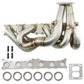 T3 T4 Single Turbo Conversion Exhaust Header Kit For N54 135i 335i 535i AWD Z4 3.0L