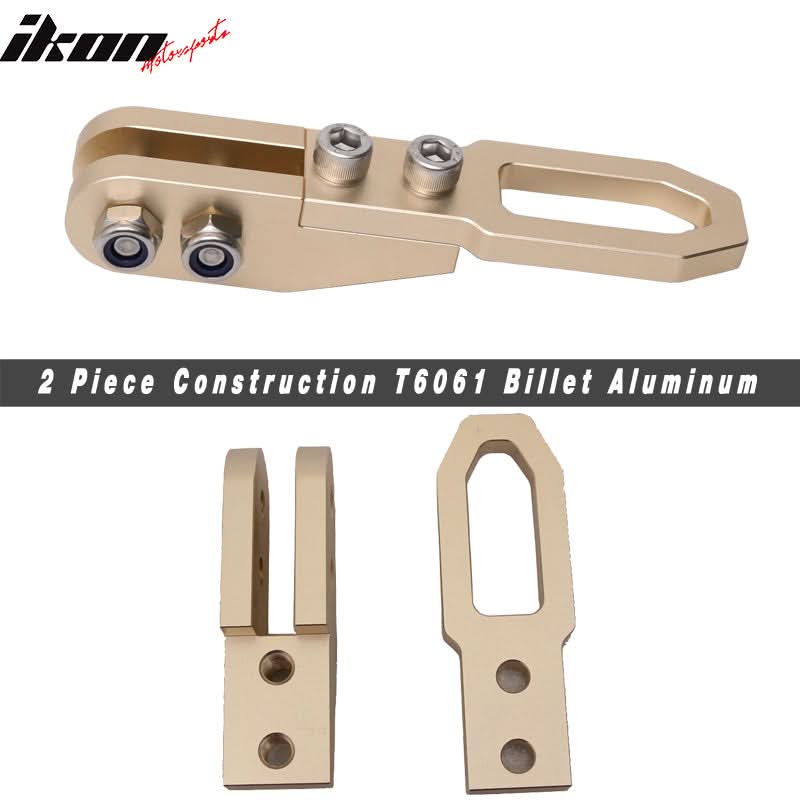 JDM Anodized CNC Billet GOLD Rear Bumper Racing Tow Hook For HONDA