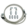 SS Braided Transmission Cooler Hose Lines Fit For TH350 700R4 TH400 52" Length
