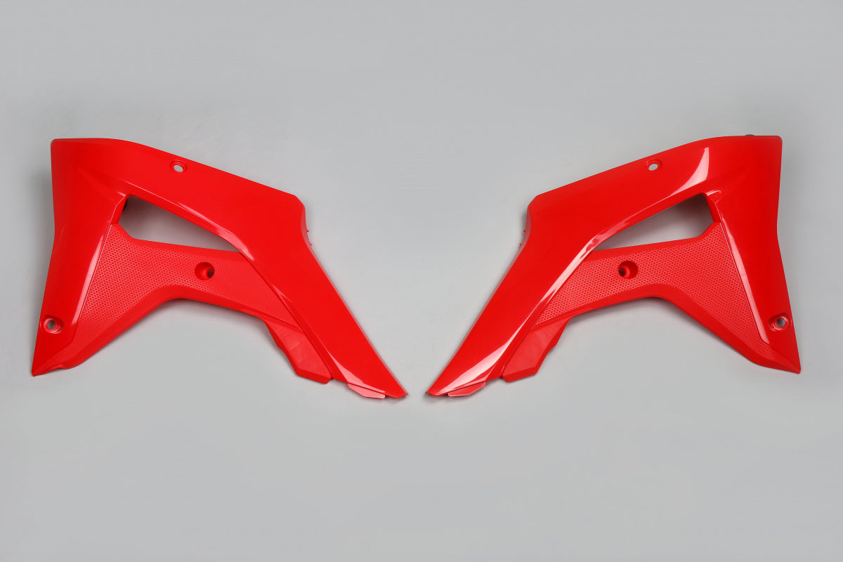Radiator Covers red for Honda CRF 250RX (2019-21) - CRF 450RX (2017-20)