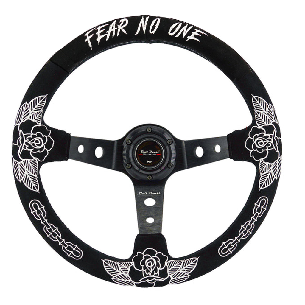 BW Rose 350MM Steering Wheel + Hub Adapter Kit For Subaru Impreza WRX