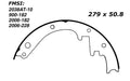 Porterfield Brake Shoes for 1960 CHEVROLET CORVETTE