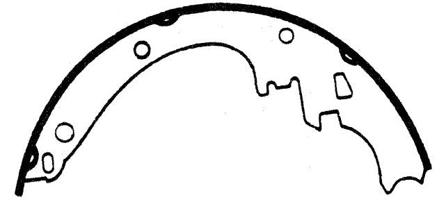 Porterfield Brake Shoes for 1976 PONTIAC LE MANS