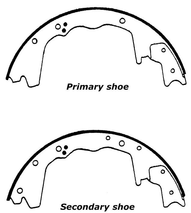 Porterfield Brake Shoes for 1993 FORD F350 1 Ton 4WD DRW  3 1/2